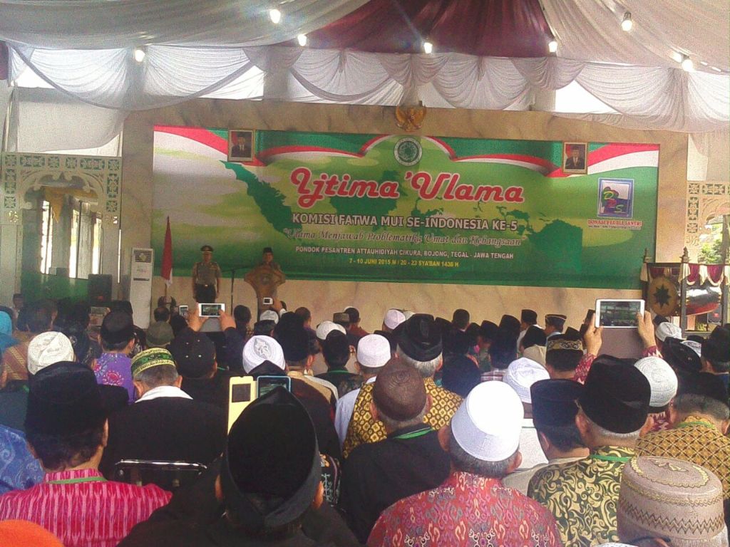 Suasana Ijtima’ Ulama di Ponpes At-Tauhidiyah, Tegal, Jawa Tengah.